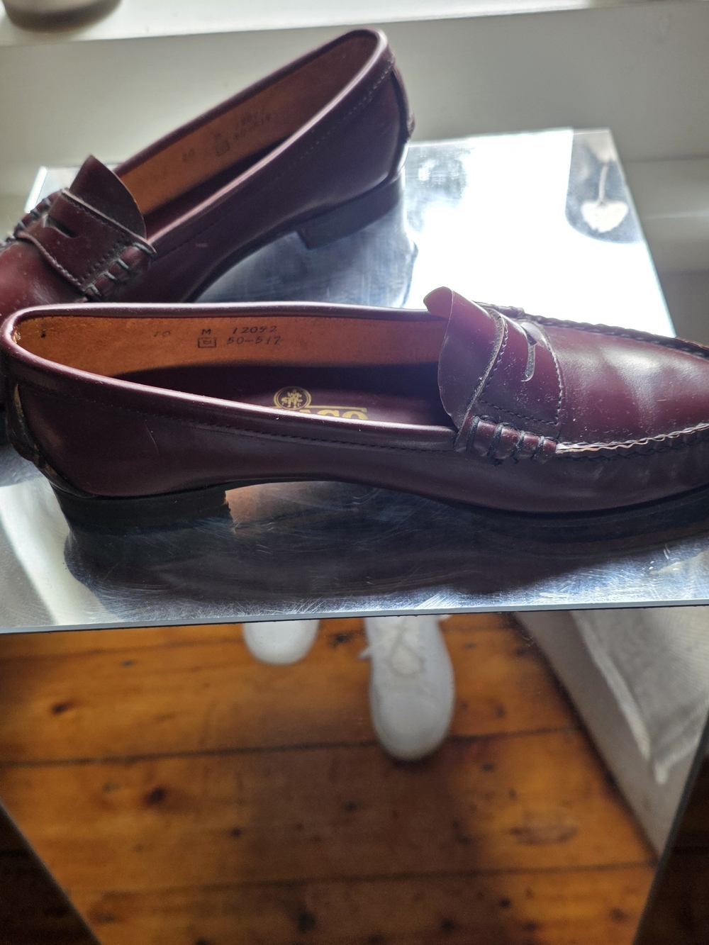 Sebago Classic Women’s Leather Burgundy Brown Danielle Penny Loafers 10 - Picture 3 of 8